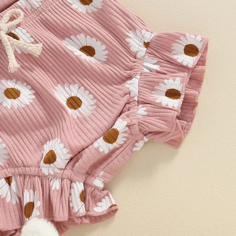 0-18M Summer Baby Girl Flying Sleeve Clothing Set