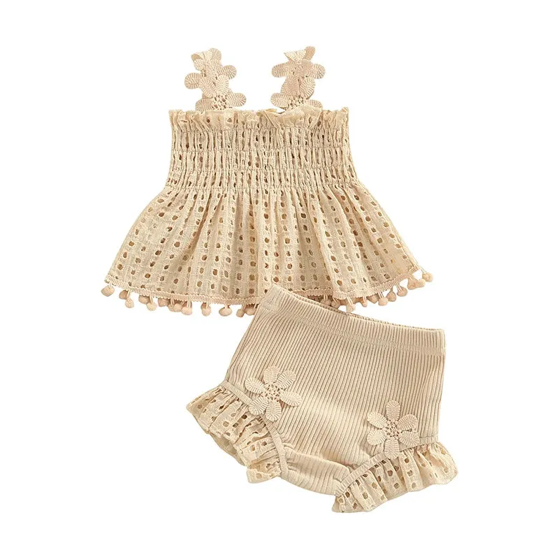 0-18M Toddler Baby Girls Summer Outfit Set