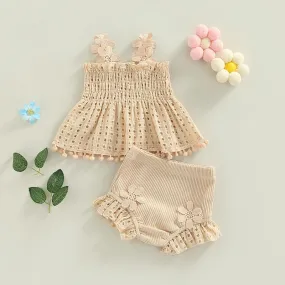 0-18M Toddler Baby Girls Summer Outfit Set