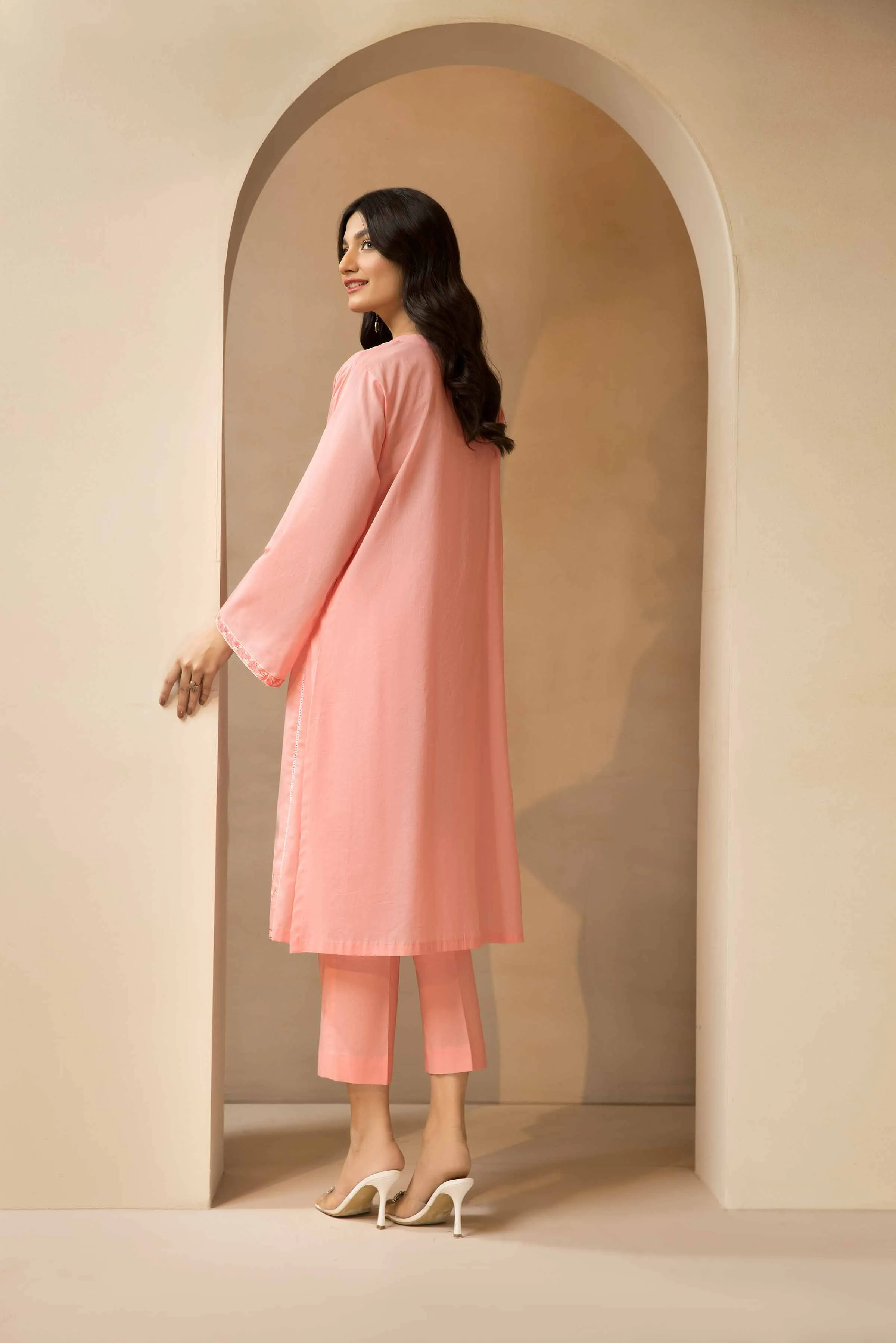 2 Piece - Dyed Embroidered Suit - 42301025