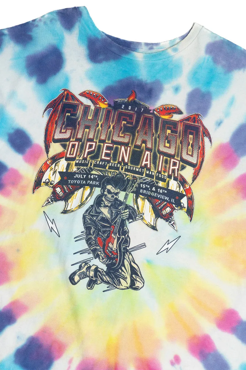 2017 Chicago Open Air Festival Kiss Korn Ozzy Osbourne Tie Dye T-Shirt