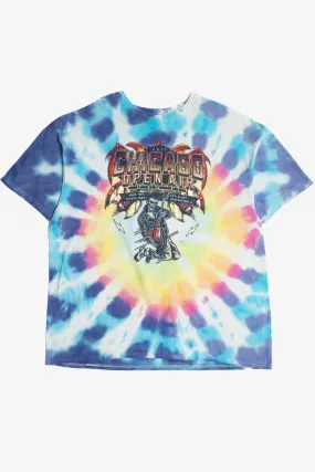 2017 Chicago Open Air Festival Kiss Korn Ozzy Osbourne Tie Dye T-Shirt