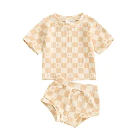 Baby Girls Summer Short Sleeve Clothing Set
