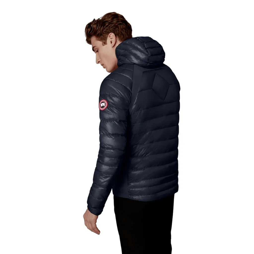 Mens Canada Goose Hybridge Lite Insulated Packable Hoodie - Lightweight Outdoor Jacket with Breathable Fabric and Adjustable Features