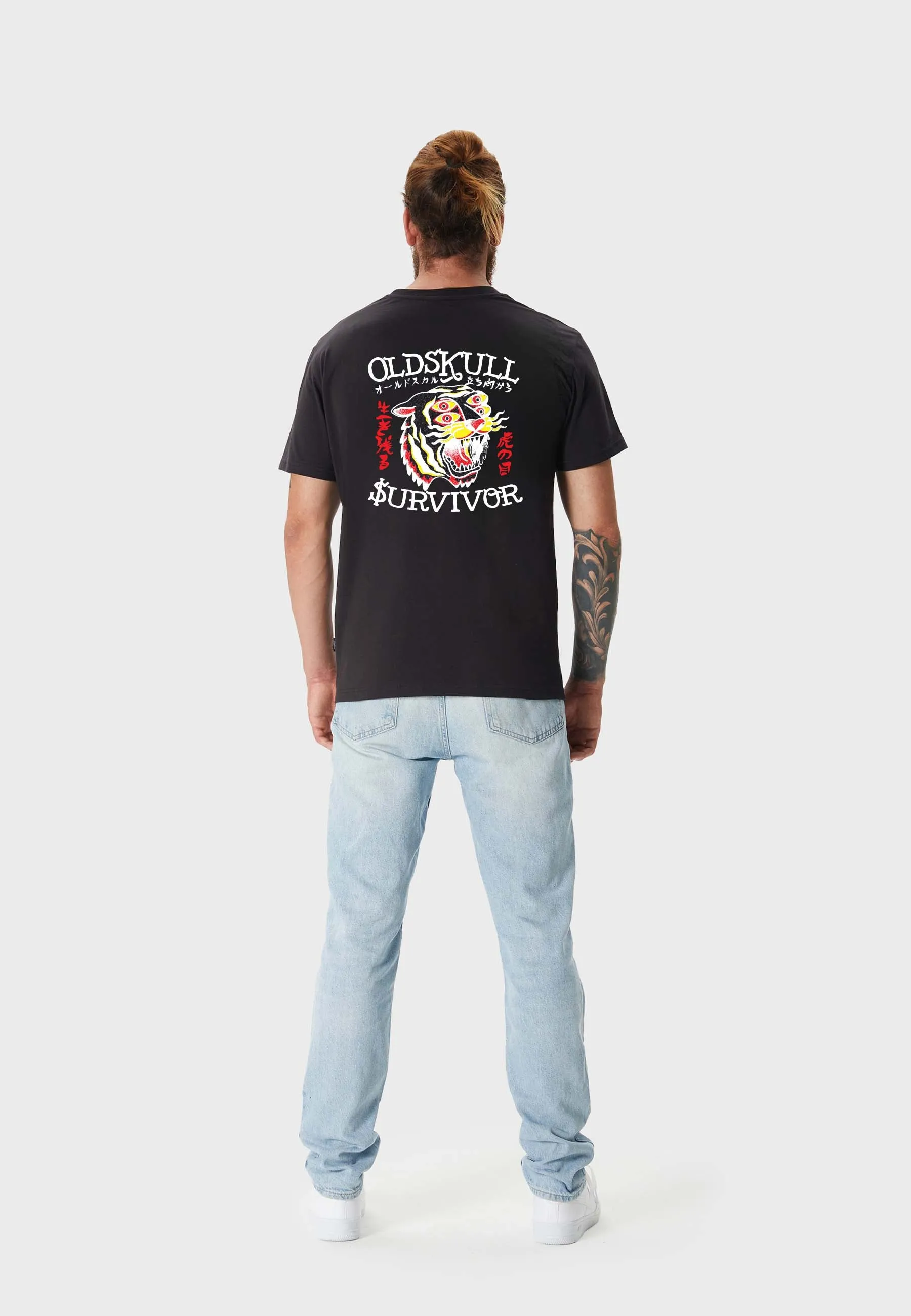 Eye of the Tiger Backprint T-Shirt Black