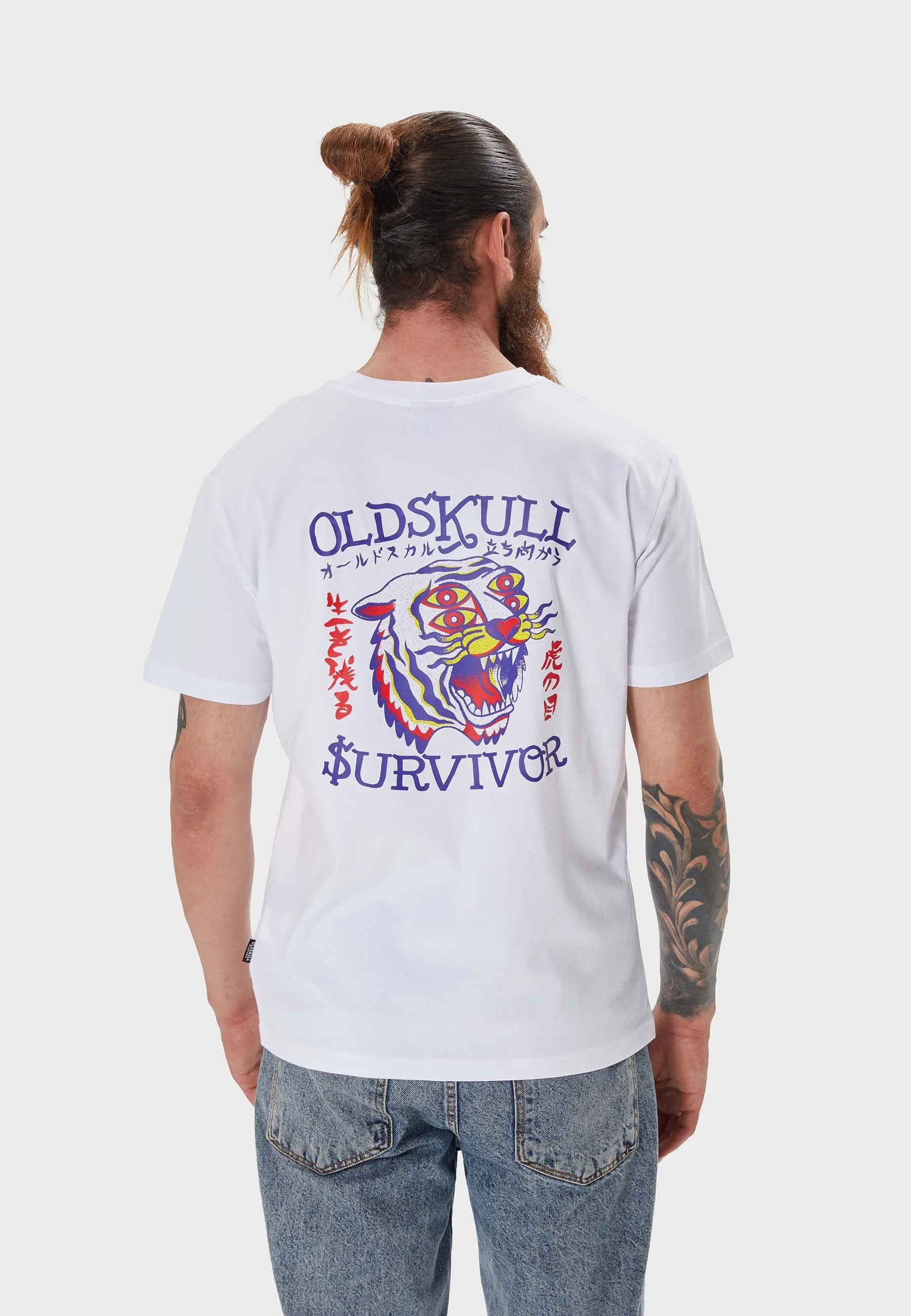 Eye of the Tiger Backprint T-Shirt White
