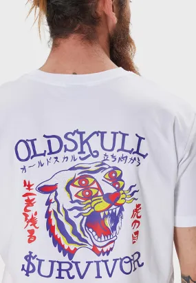 Eye of the Tiger Backprint T-Shirt White