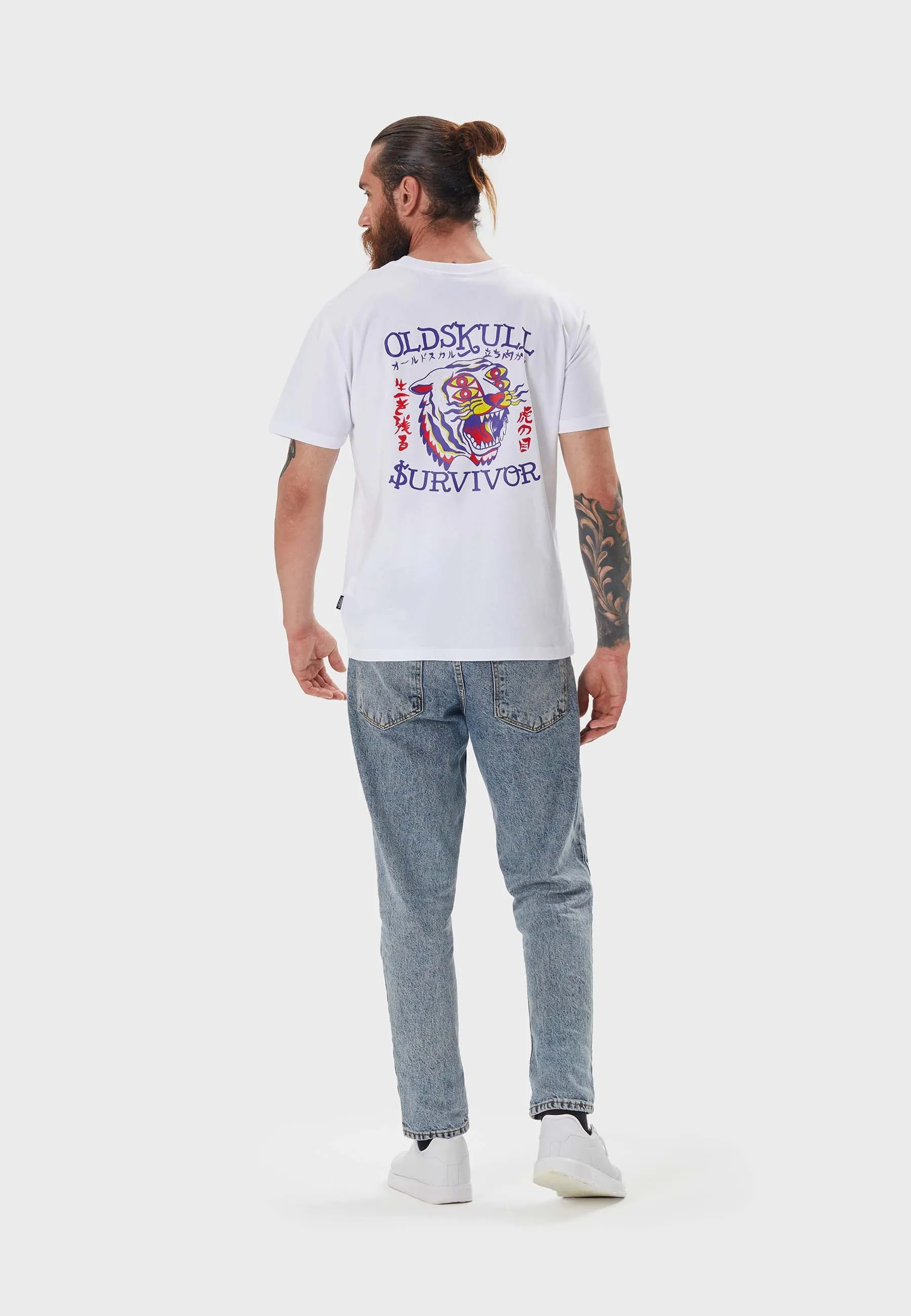 Eye of the Tiger Backprint T-Shirt White