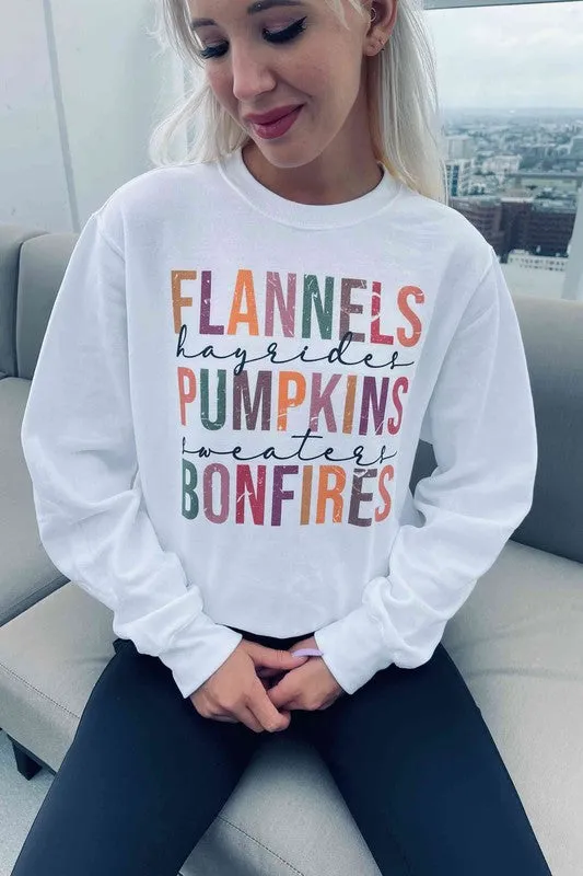 FLANNELS PUMPKIN GRAPHIC SWEATSHIRT