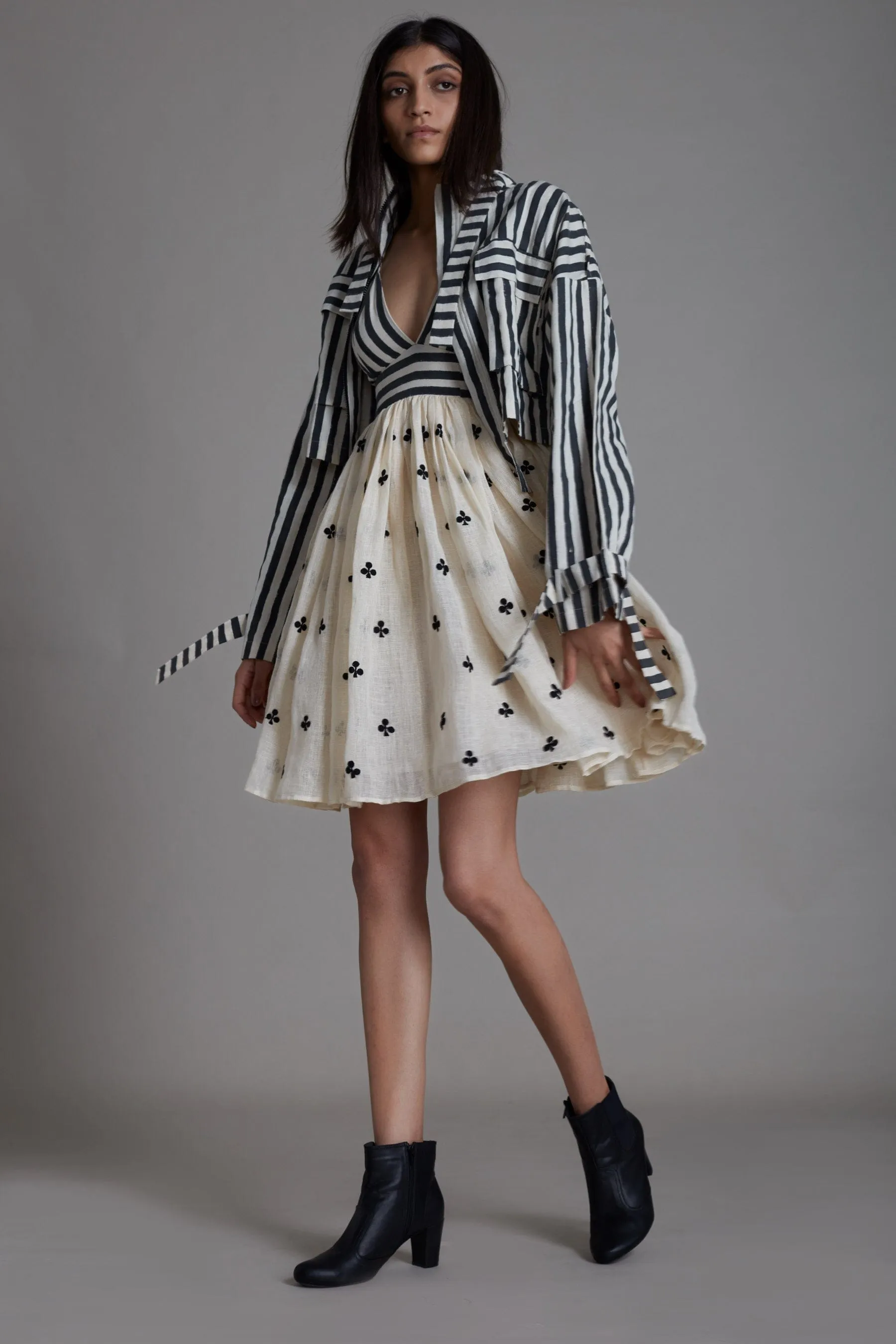Mati Shuffle Jacket-Black Stripe