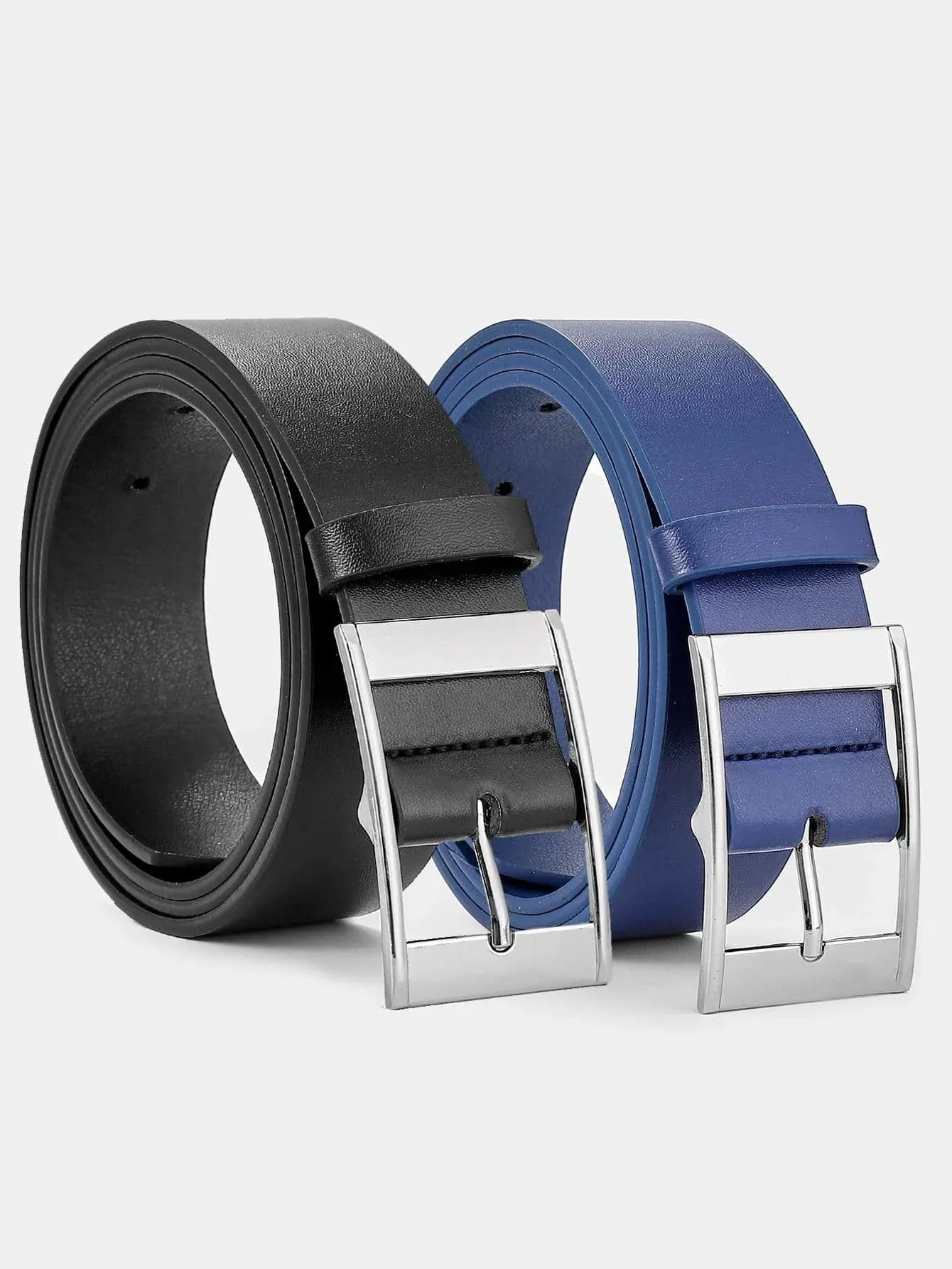 Men's Pin Buckle Faux Leather Belt Fashion Casual Business Belt