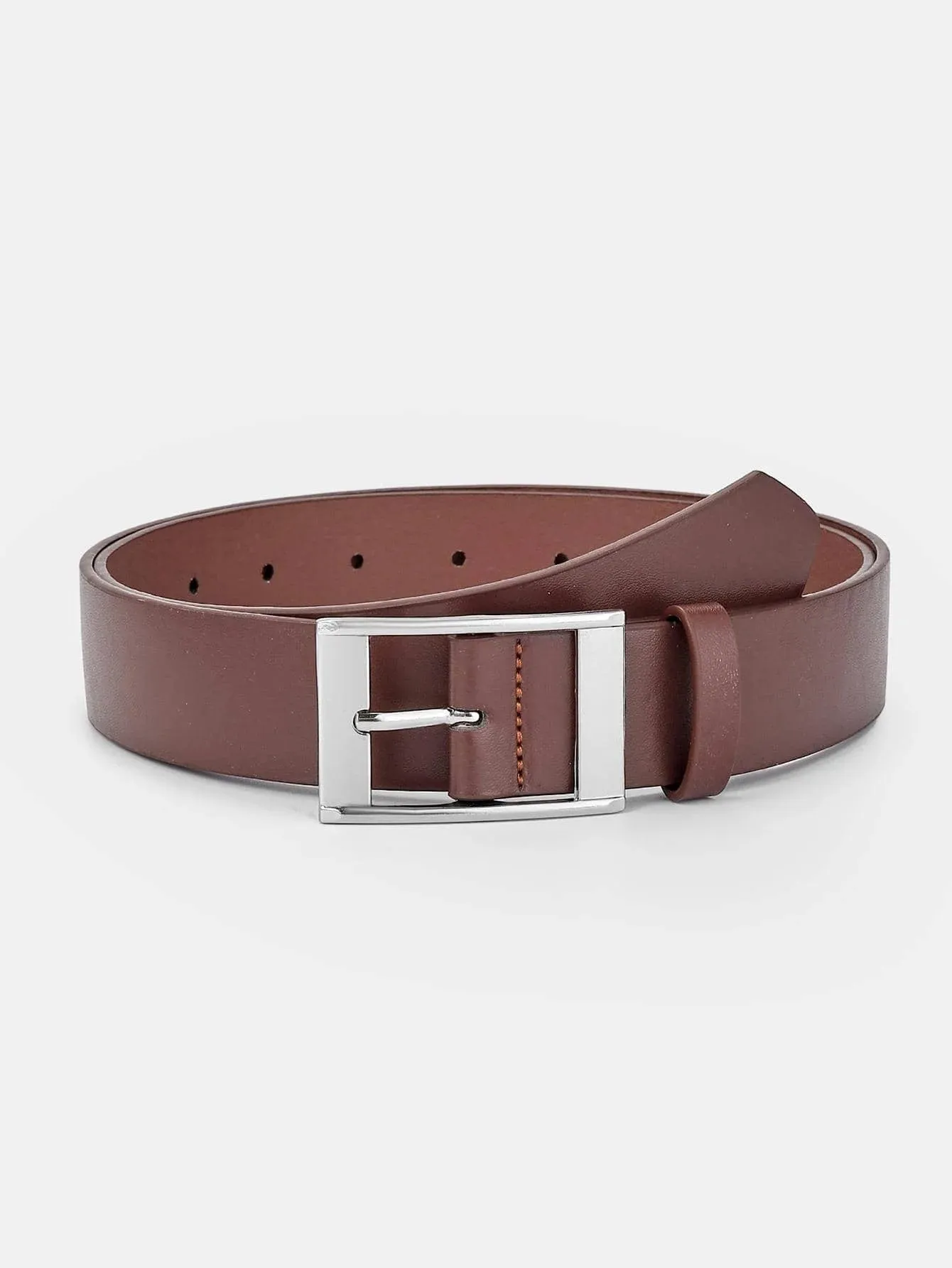 Men's Pin Buckle Faux Leather Belt Fashion Casual Business Belt