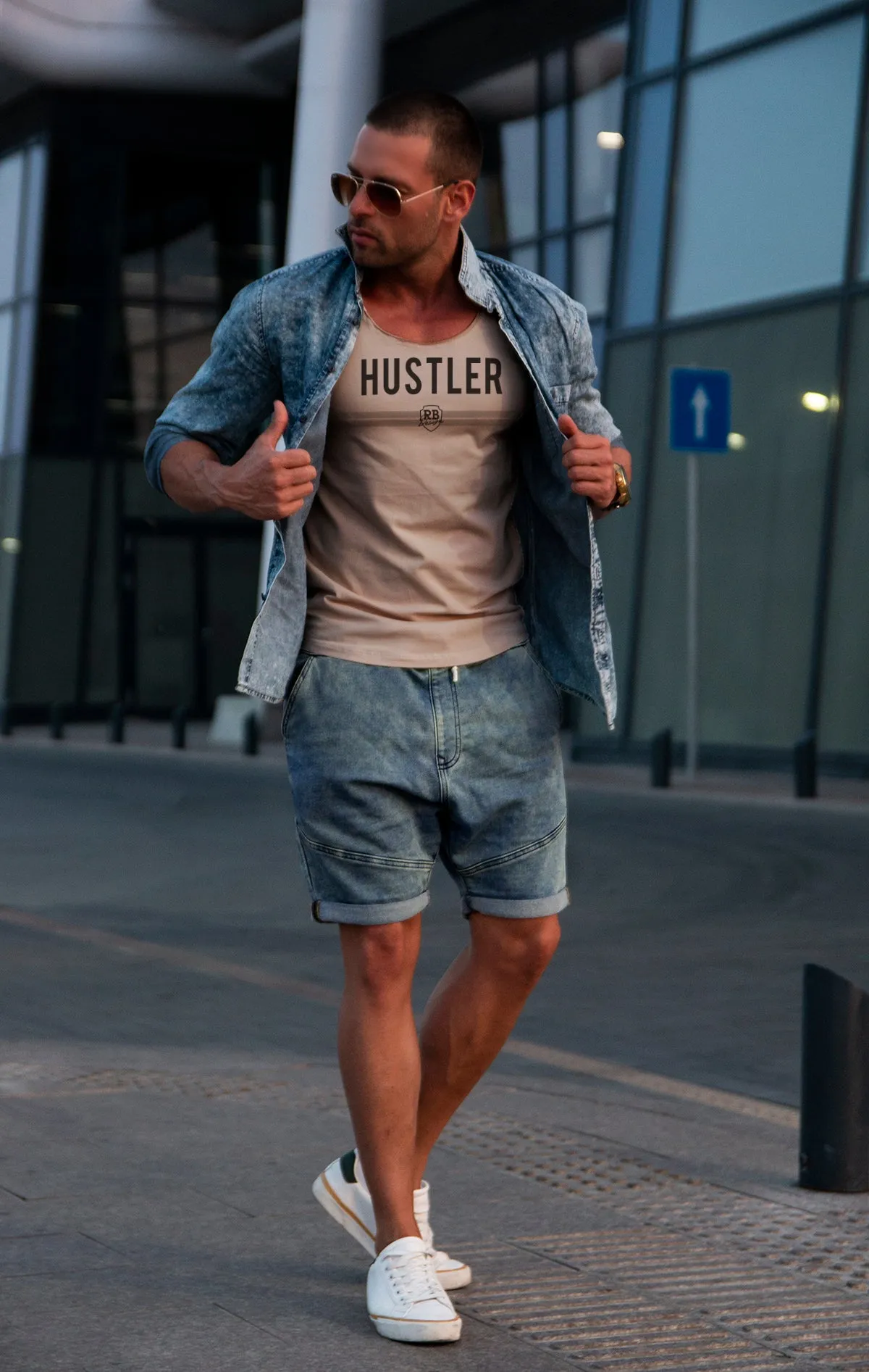 Men's T-shirt HUSTLER MD975