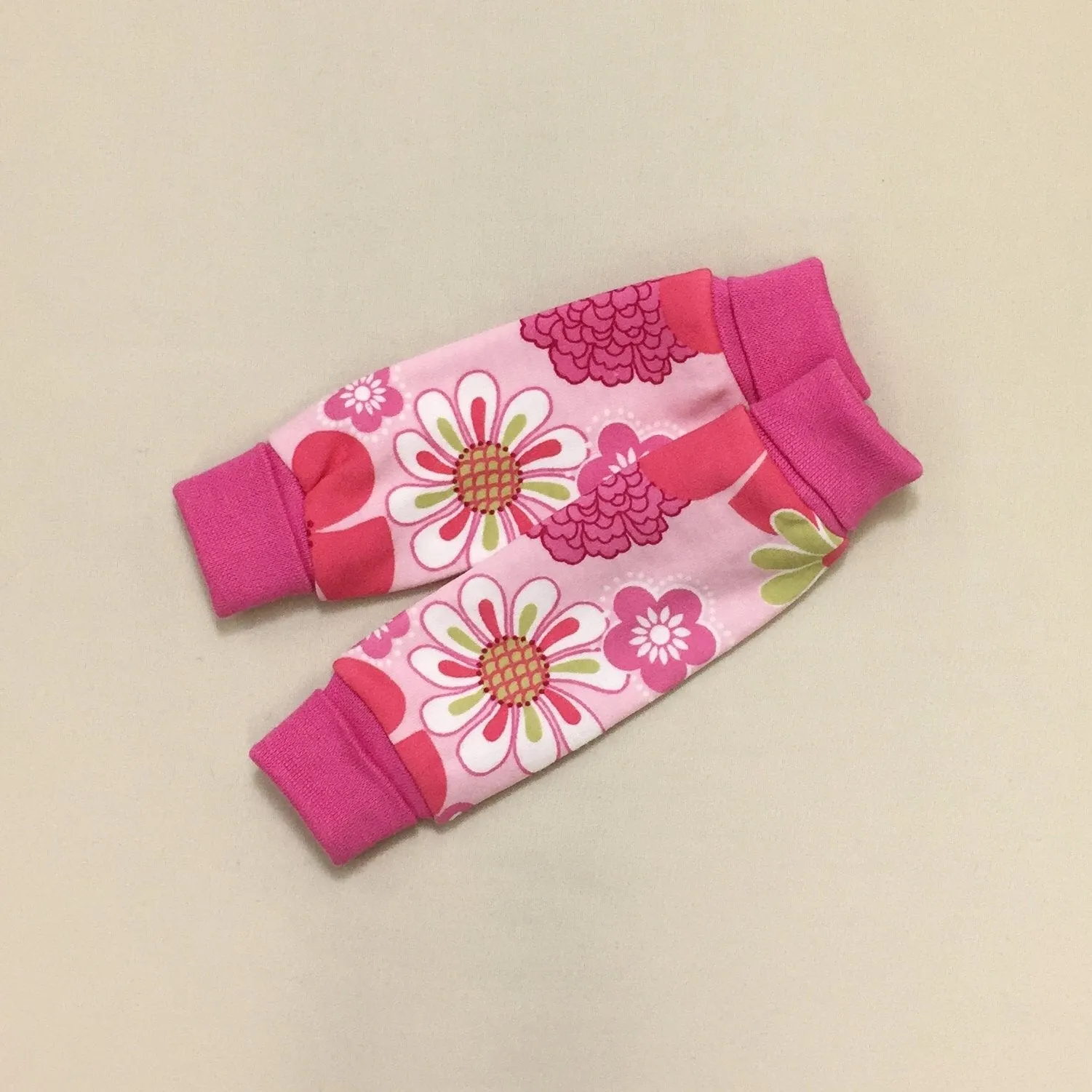 NICU Friendly Leg Warmers Retro Flowers