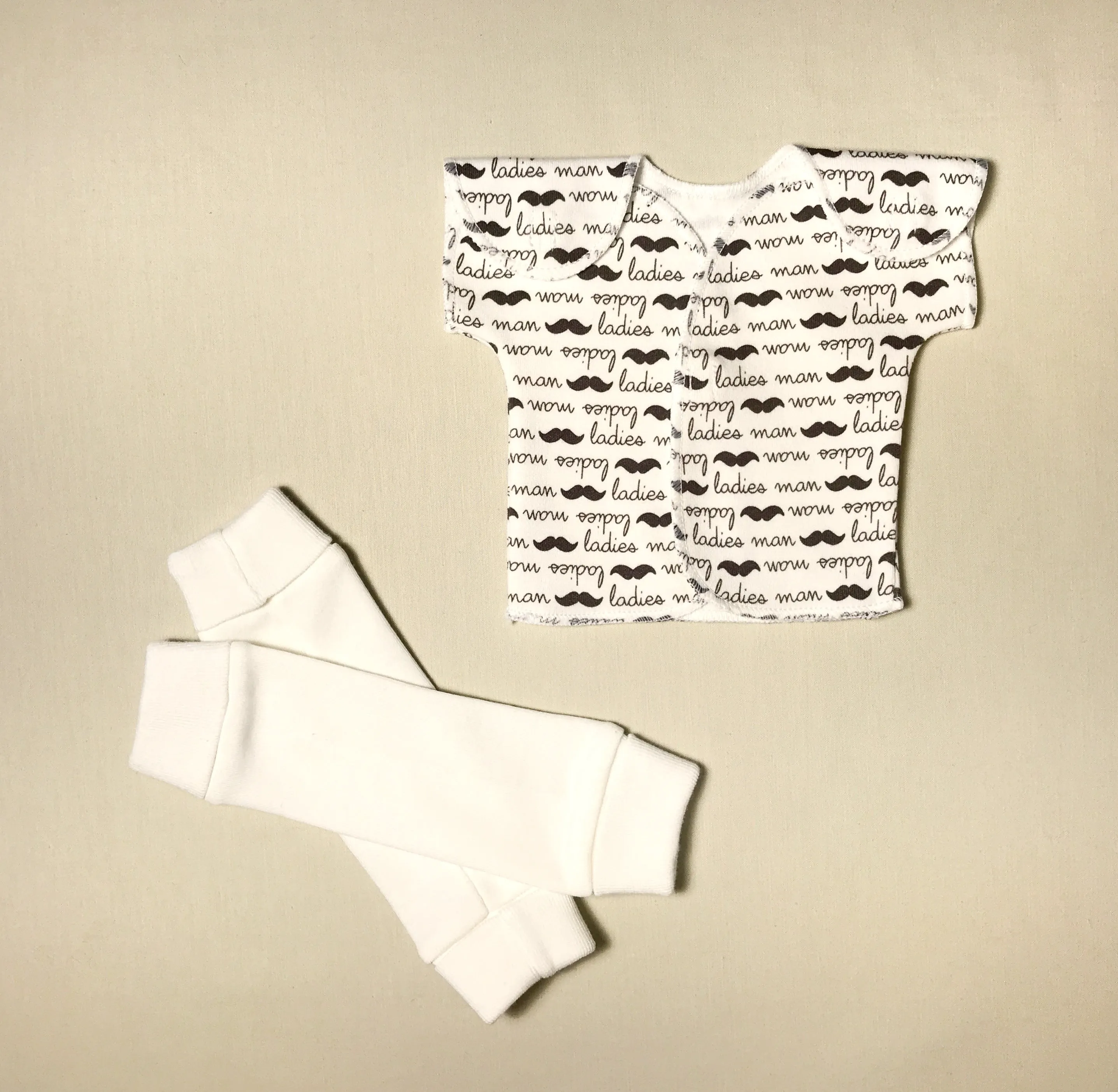 NICU Friendly Leg Warmers Solid Cream