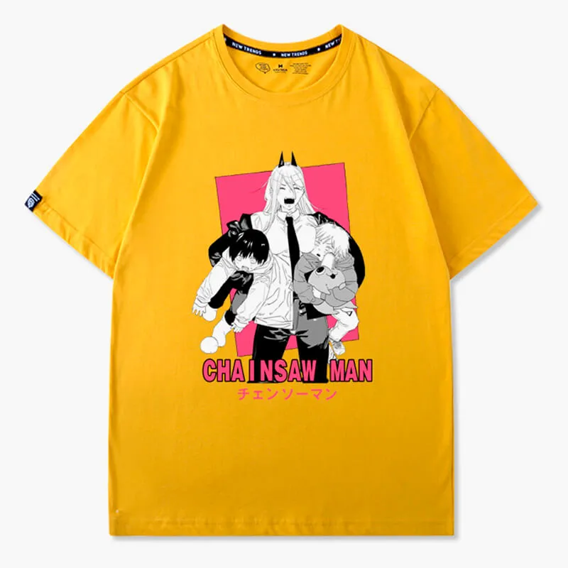Power Carrying Aki and Denji T-Shirt Chainsaw Man