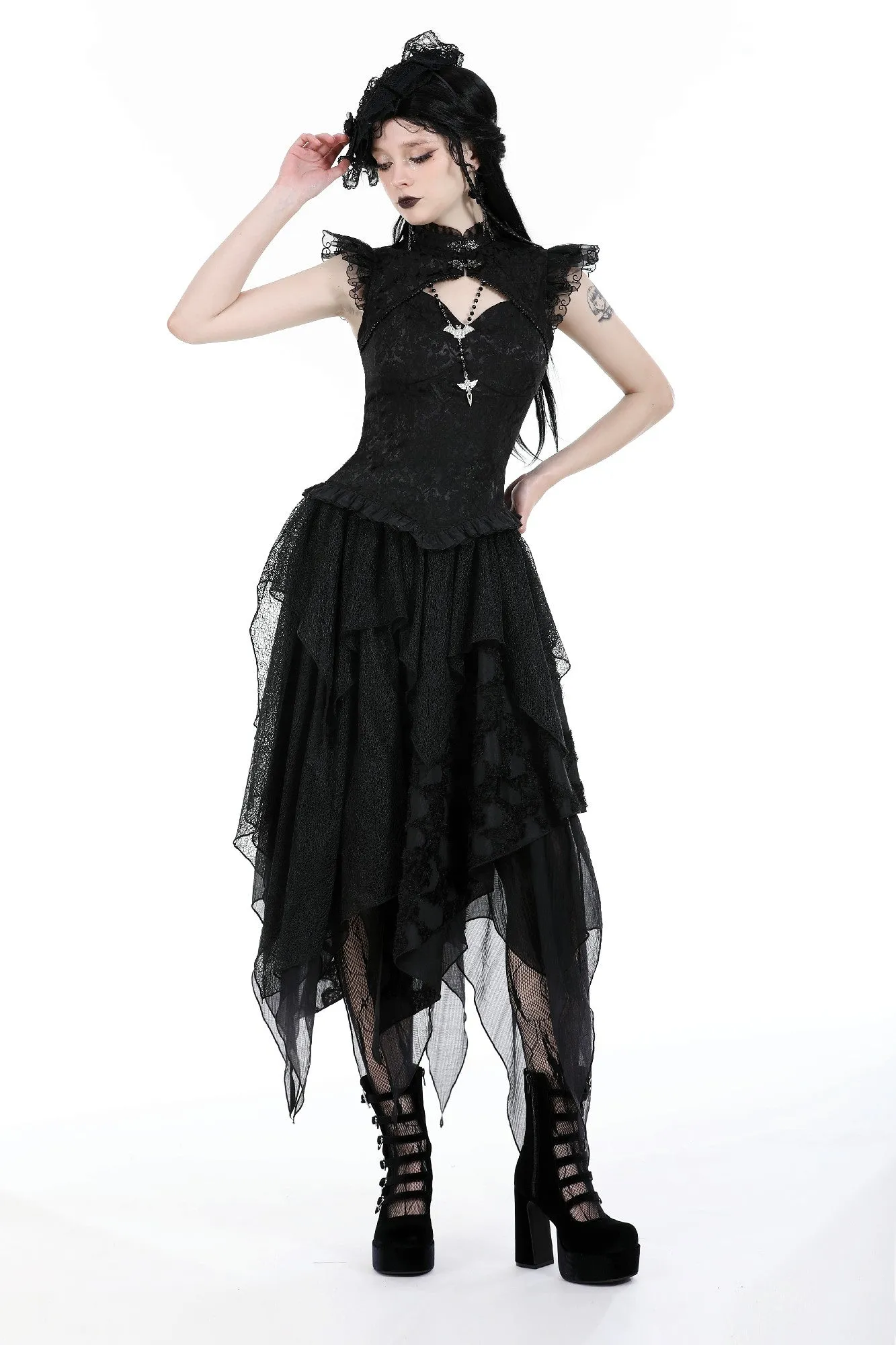 Retro lady sexy embroidered tops TW568