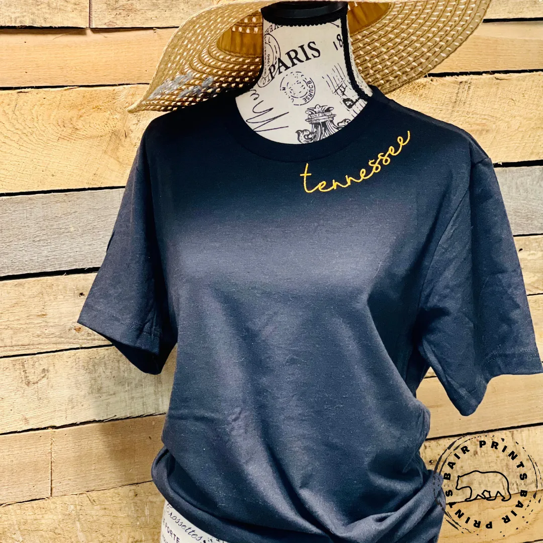 Tennessee Embroidered Collar Shirt.