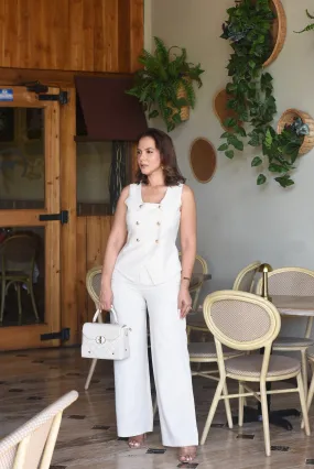 The Casual Pant Set beige