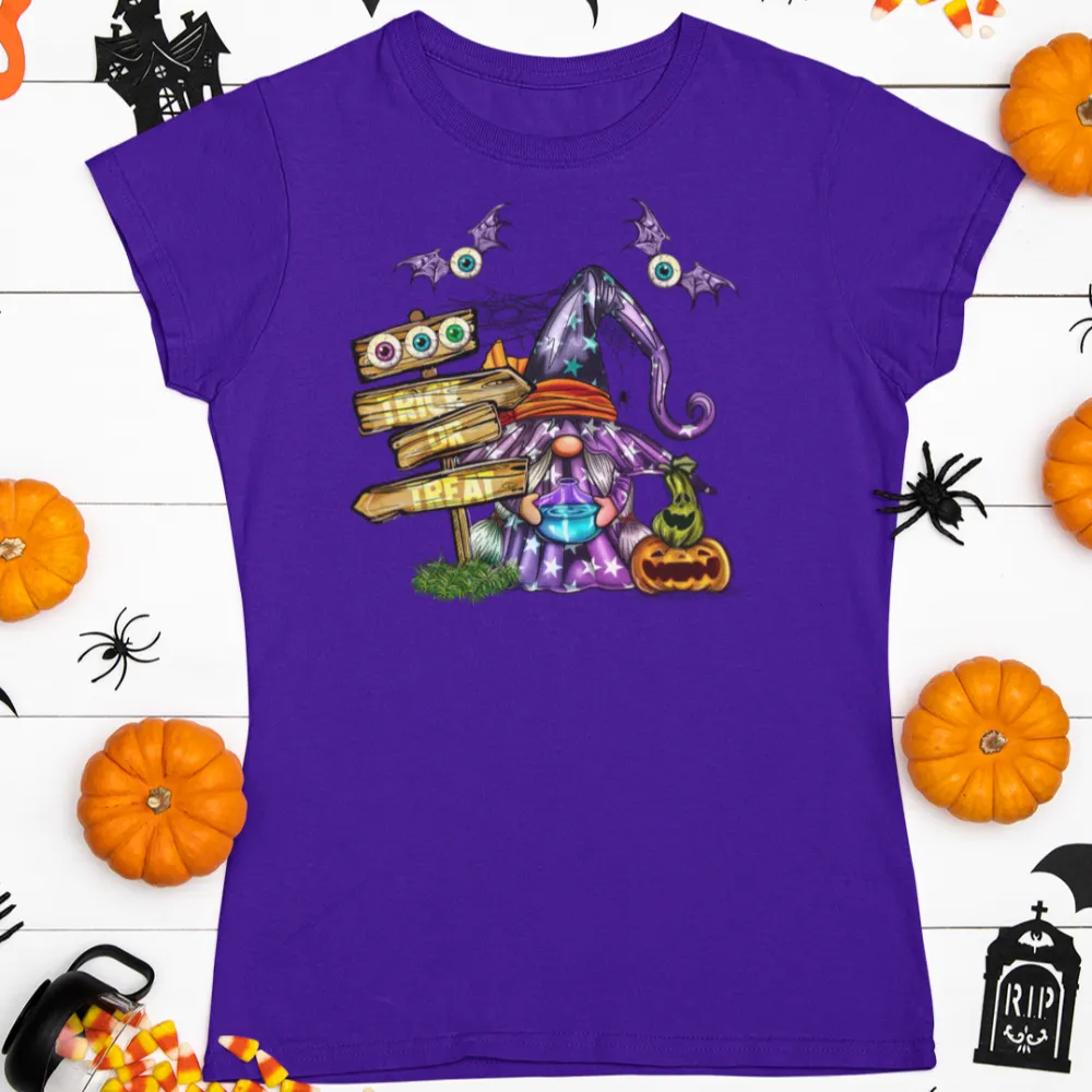 Trick or Treat Gnome Halloween t shirt / Fall tshirt