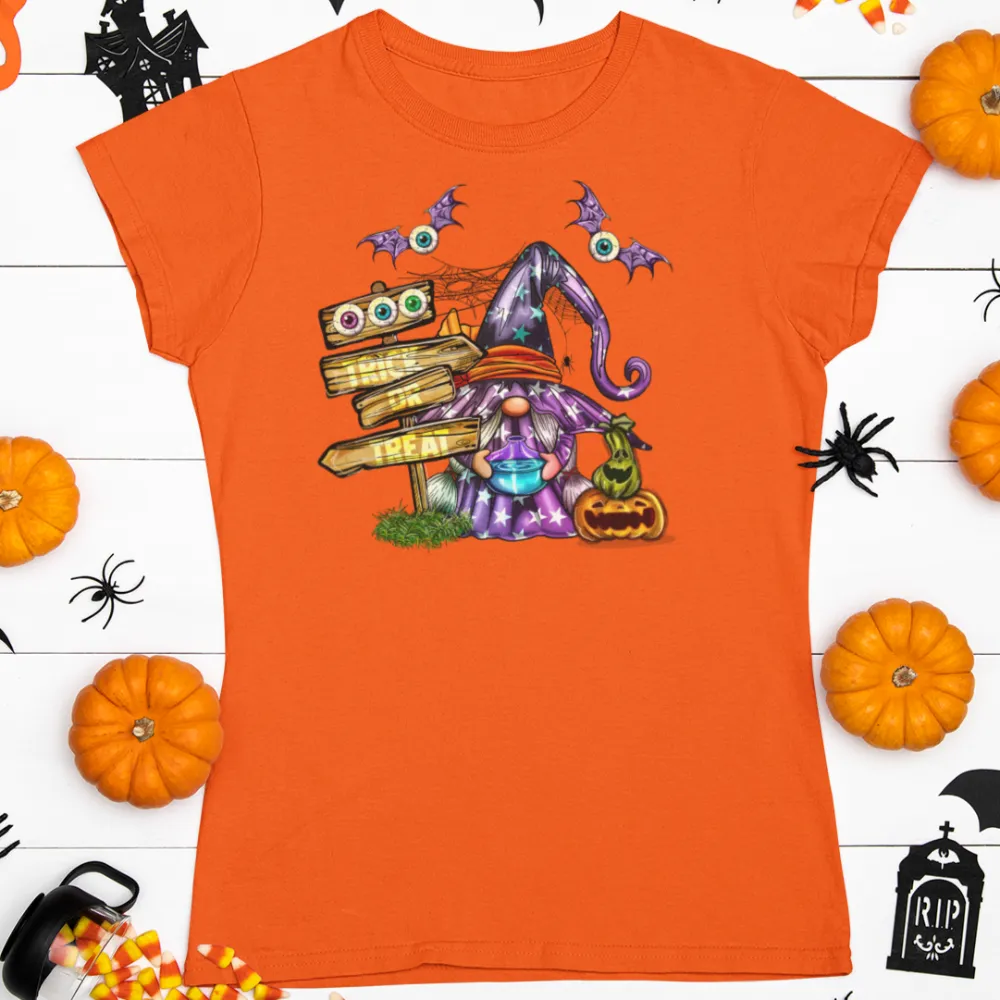 Trick or Treat Gnome Halloween t shirt / Fall tshirt