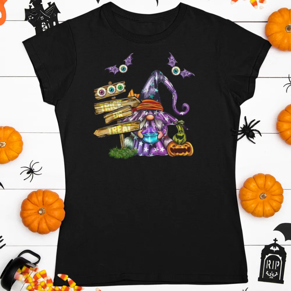 Trick or Treat Gnome Halloween t shirt / Fall tshirt