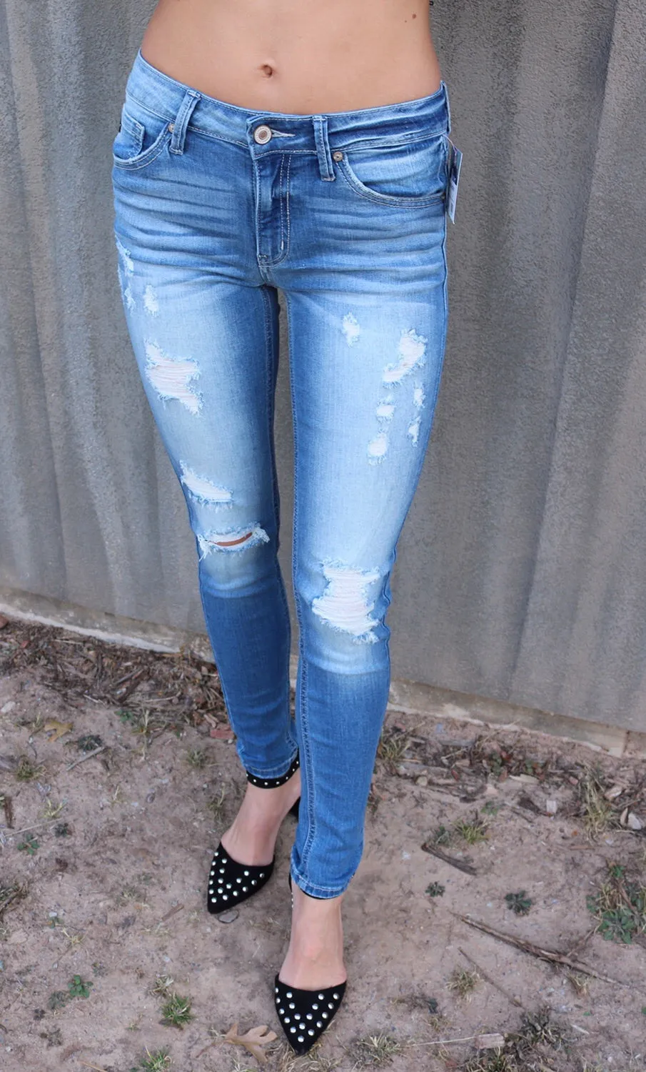 UNLIMITED Distressed Ankle Skinny Jean