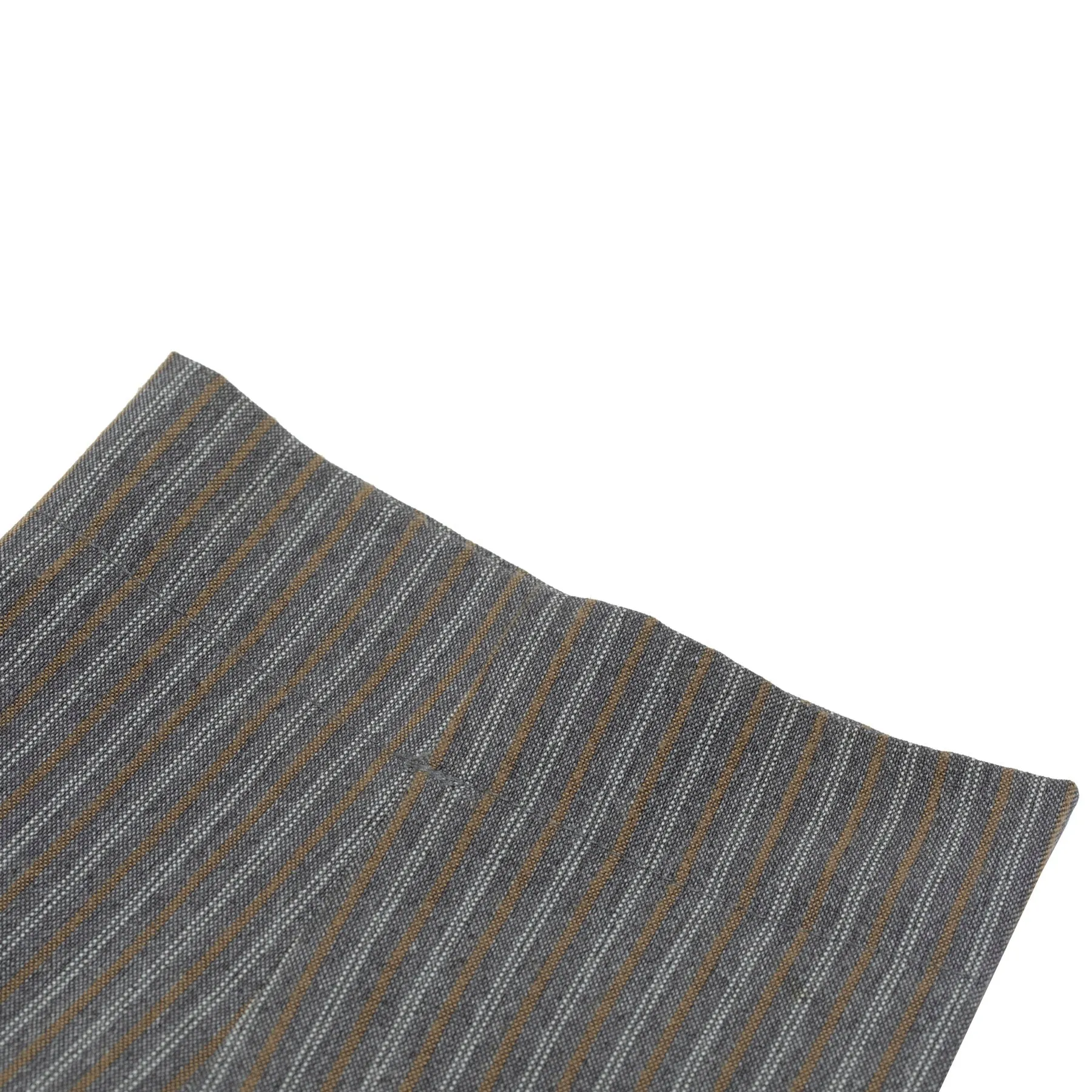 Warp-Faced Twill Stripe, Controlled Drape, Relaxed Silhouette