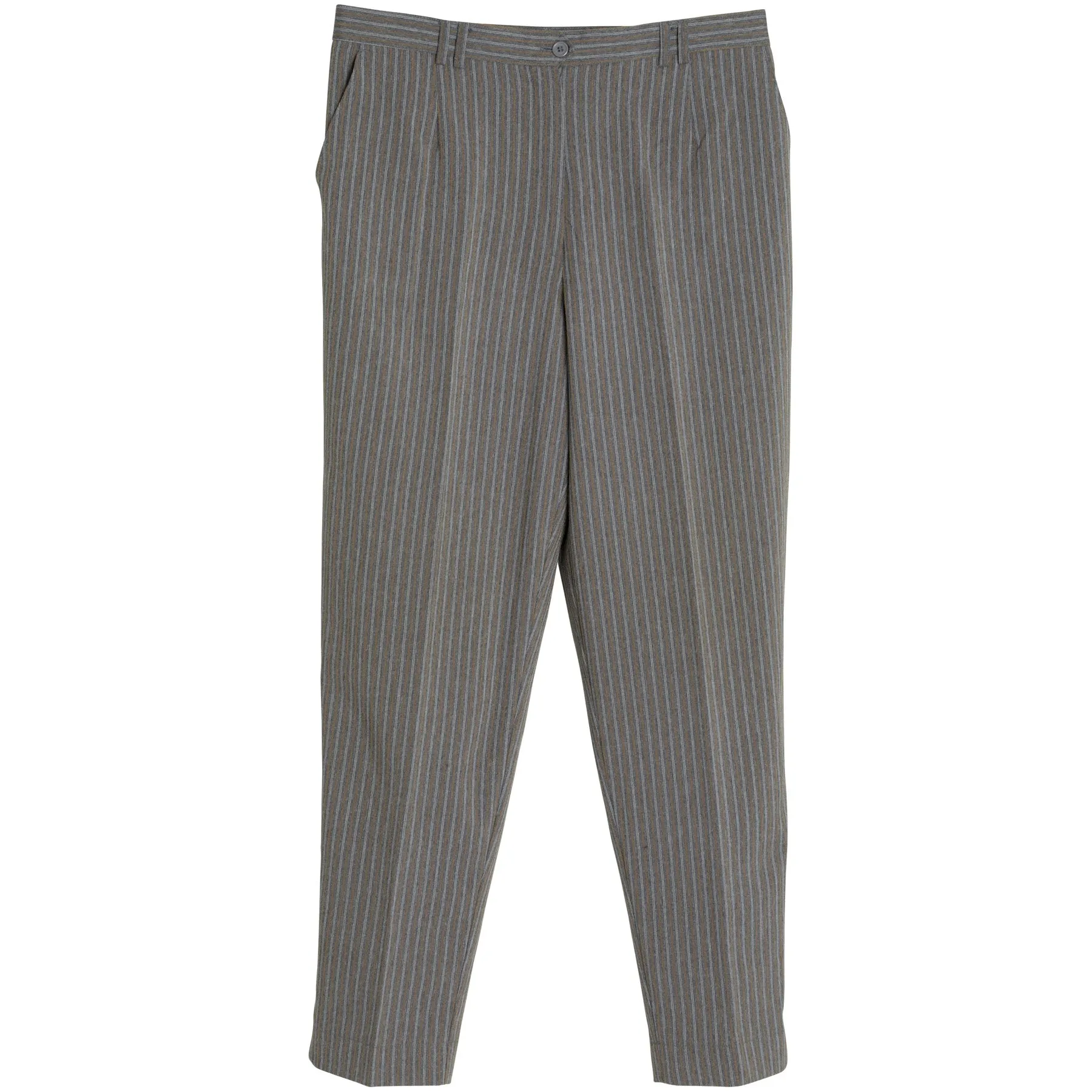 Warp-Faced Twill Stripe, Controlled Drape, Relaxed Silhouette