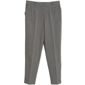Warp-Faced Twill Stripe, Controlled Drape, Relaxed Silhouette