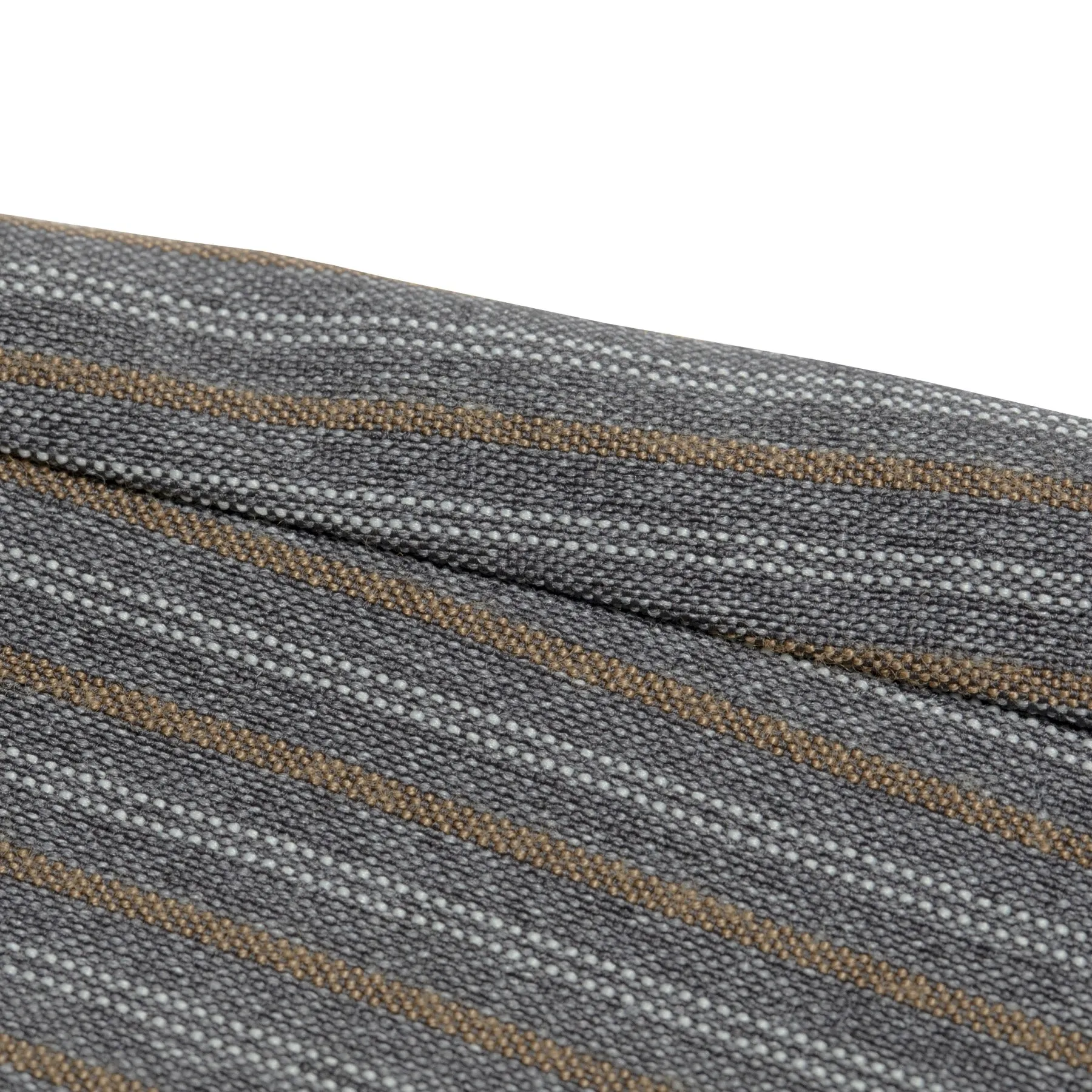 Warp-Faced Twill Stripe, Controlled Drape, Relaxed Silhouette