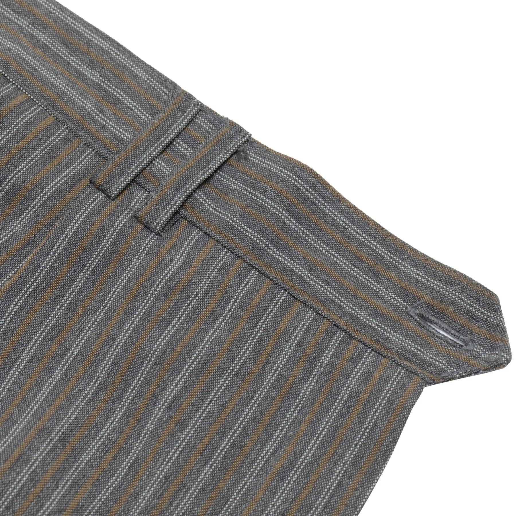 Warp-Faced Twill Stripe, Controlled Drape, Relaxed Silhouette