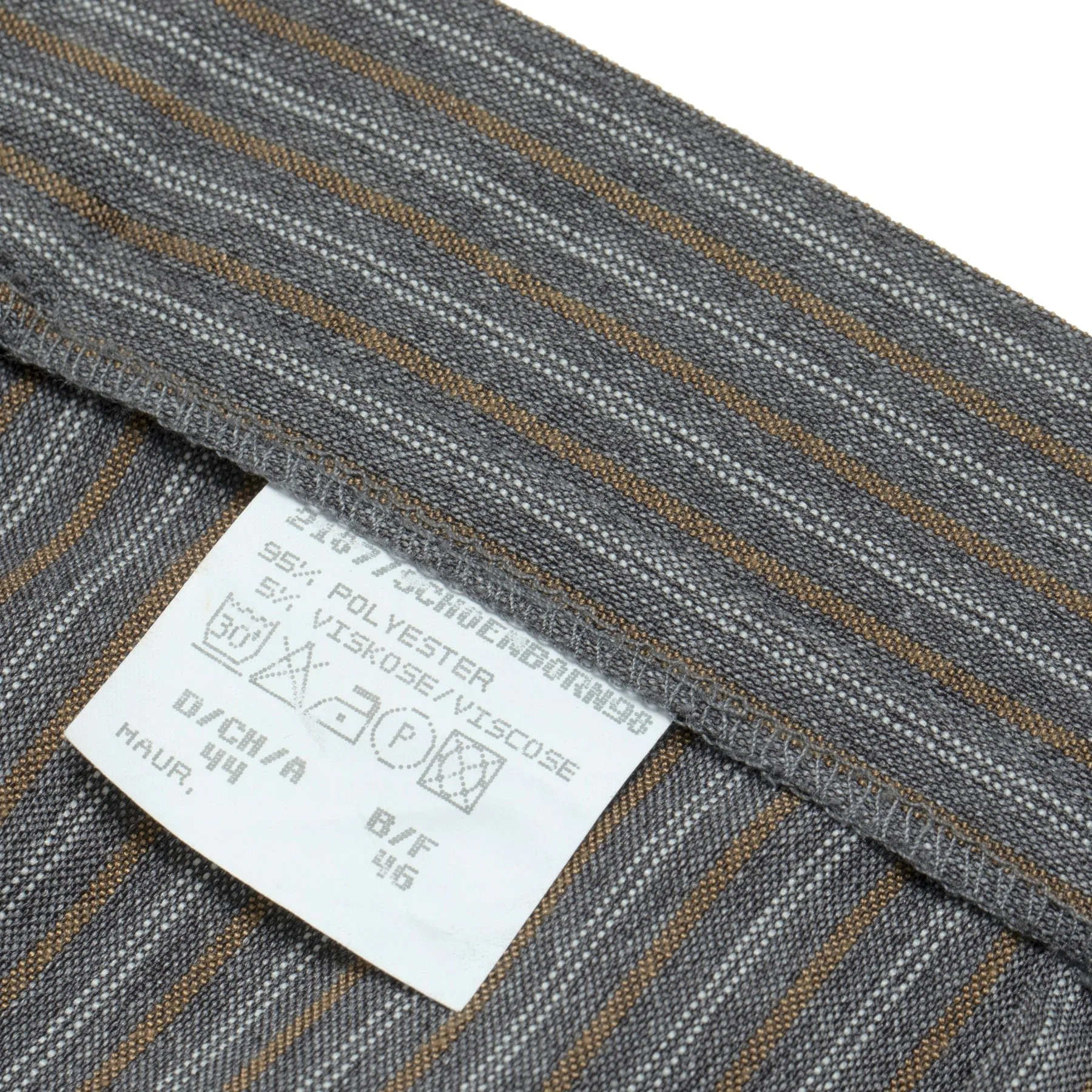 Warp-Faced Twill Stripe, Controlled Drape, Relaxed Silhouette