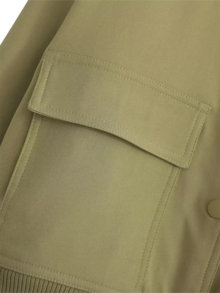 Women Solid Bomber Jackets