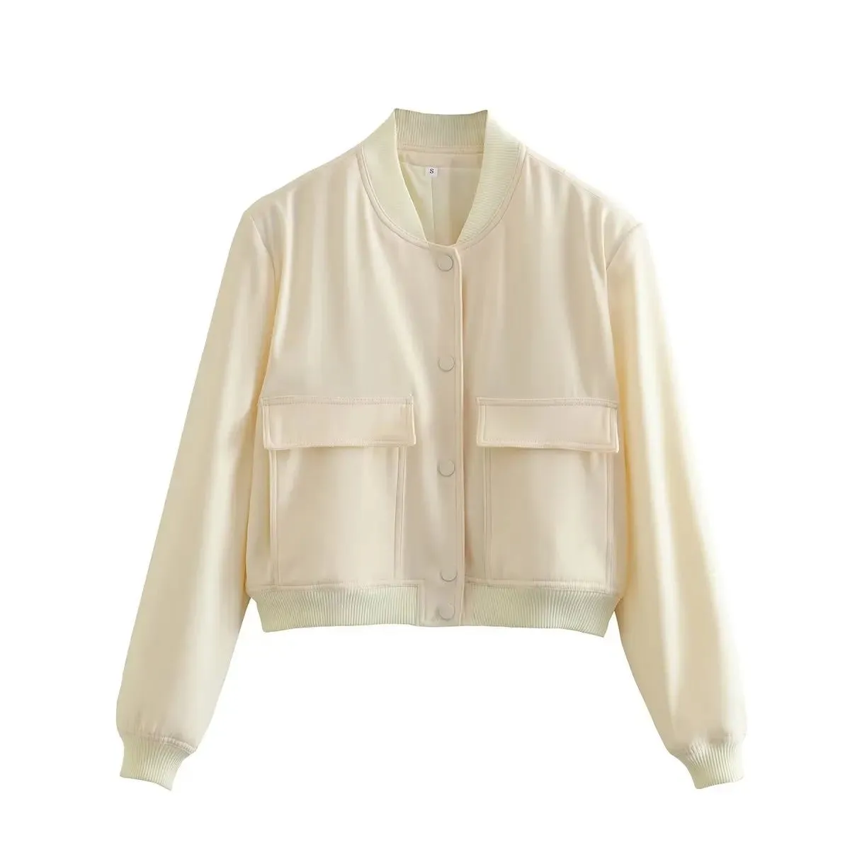 Women Solid Bomber Jackets