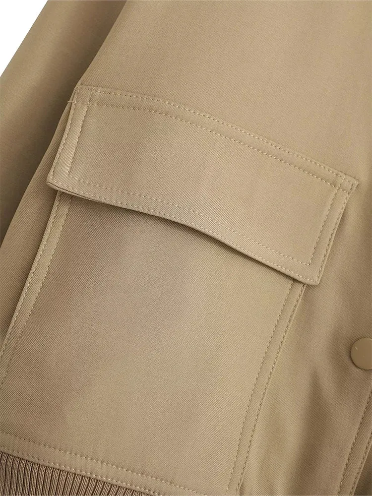 Women Solid Bomber Jackets
