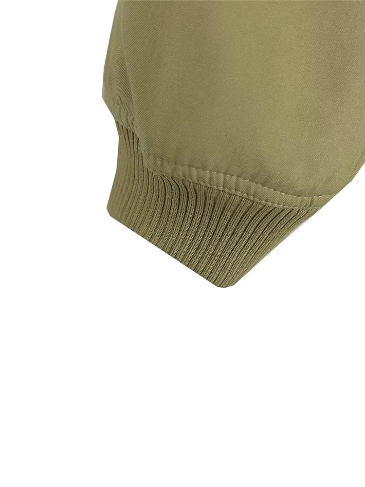 Women Solid Bomber Jackets